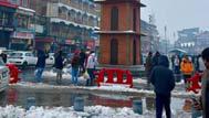 Fresh snowfall in parts of Kashmir