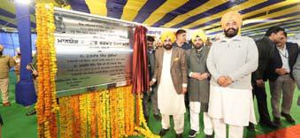 Punjab CM lays stone for 23 rural link roads in Majitha
