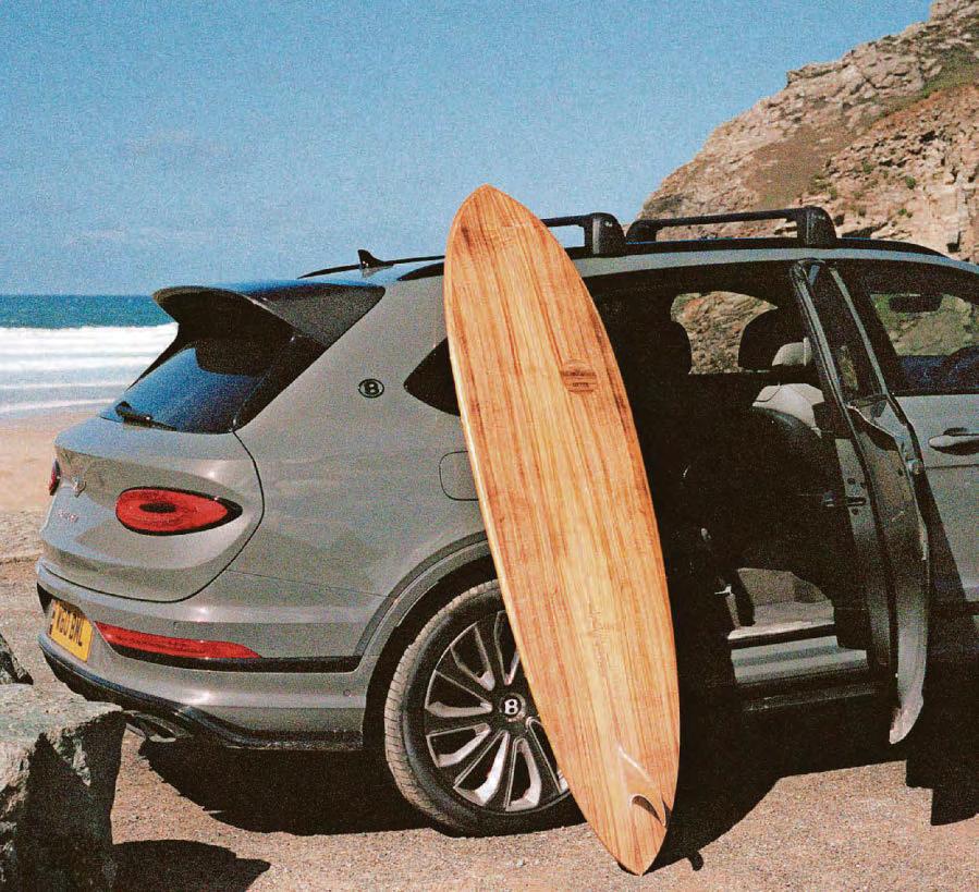 Cornish craftsman shapes Bentley surfboard