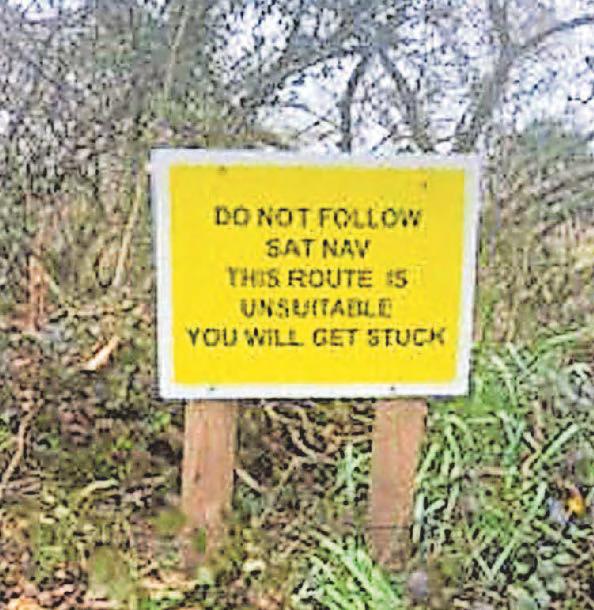 Council promises new signage on lane that's too narrow for lorries