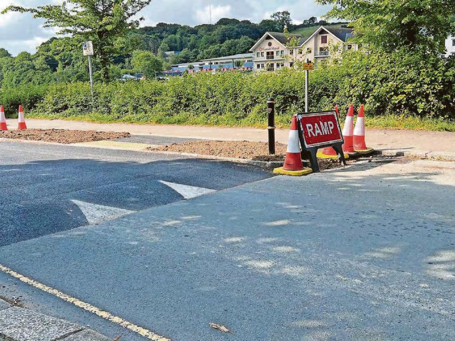 Drivers complain new speed hump safety measure is like a 'ski jump'