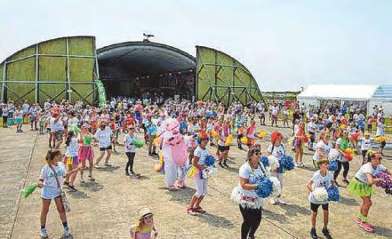 Charity rainbow runners enjoy wonderful sunshine
