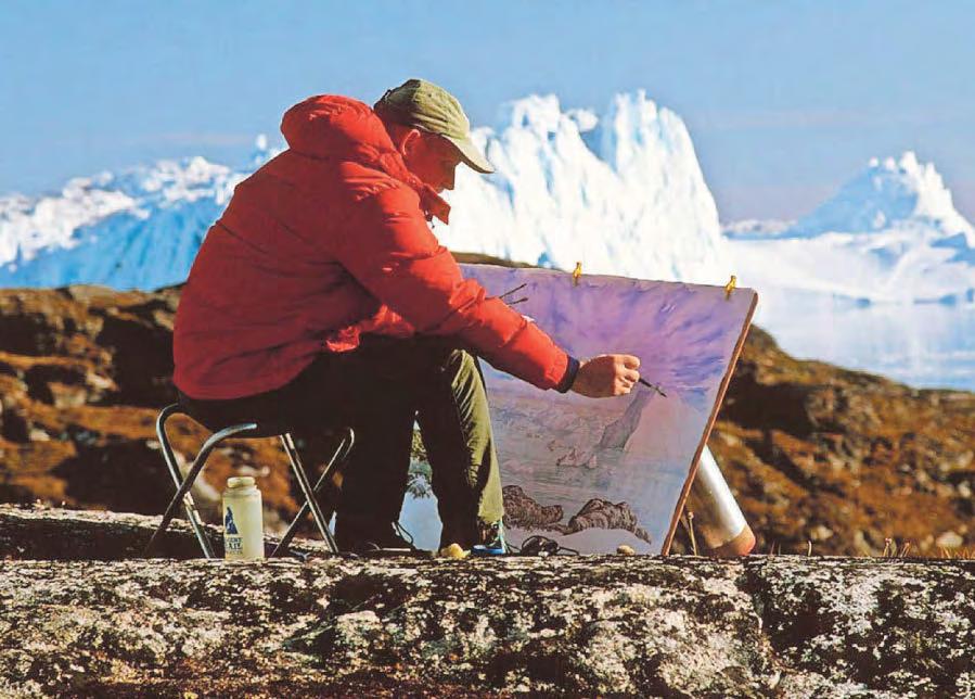 Well-travelled artist to exhibit close to home