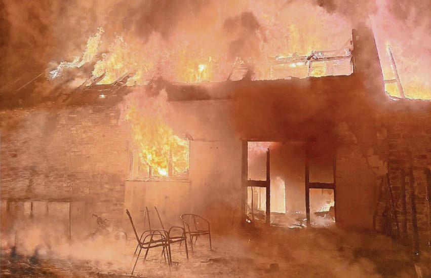 Families left with nothing as huge blaze razes homes