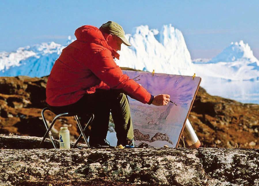 Well-travelled artist to exhibit close to home