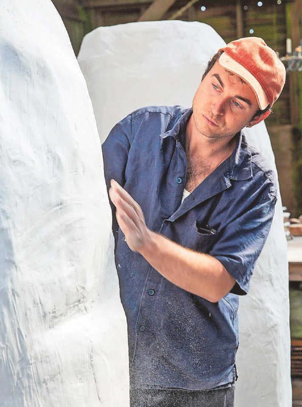 Three mighty monoliths to connect ancient site with new community