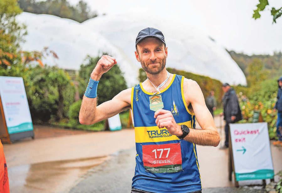 Landmark achievements for runners at challenging Eden Project marathon