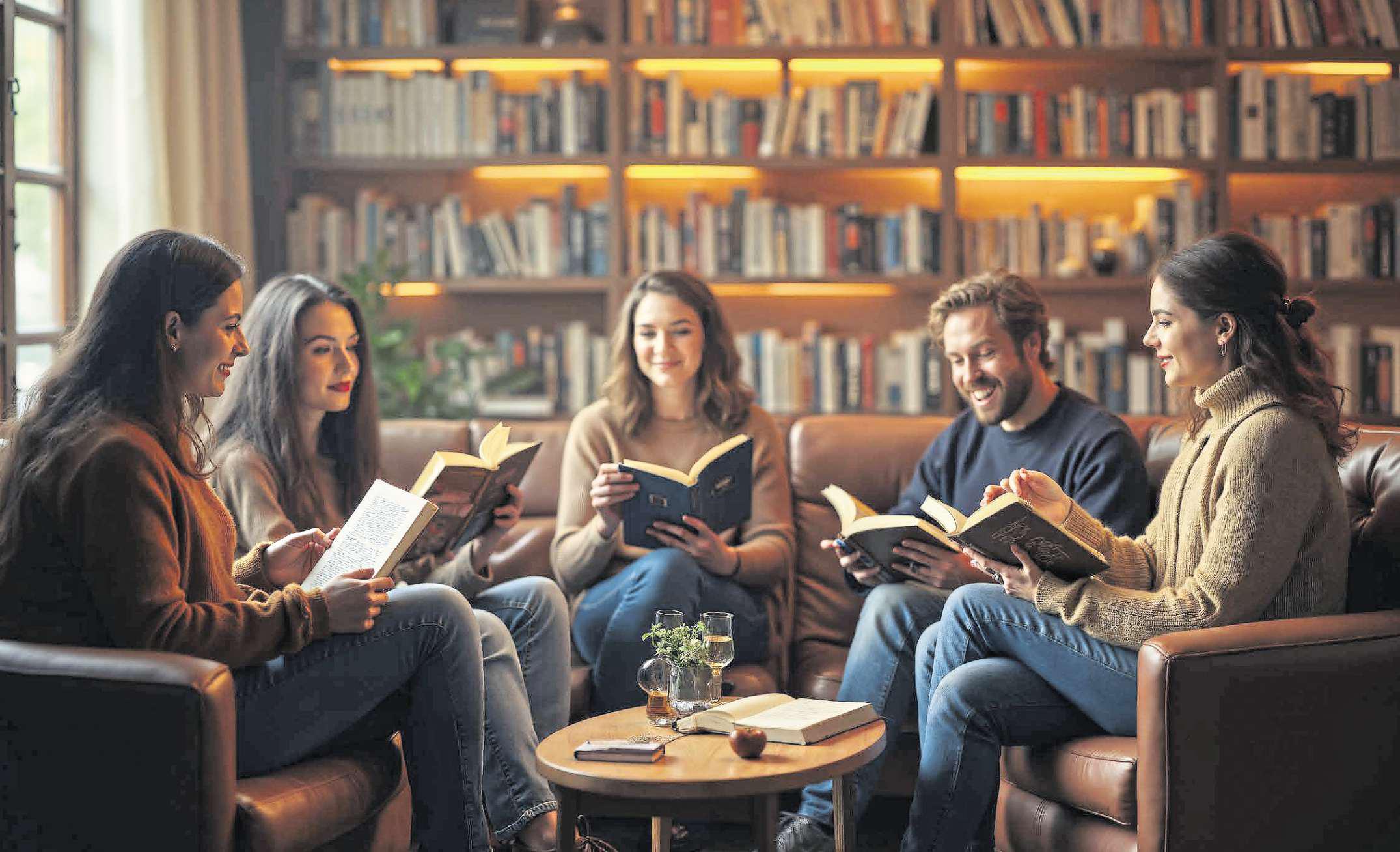 Location, theme and surprise - steps for a successful book club