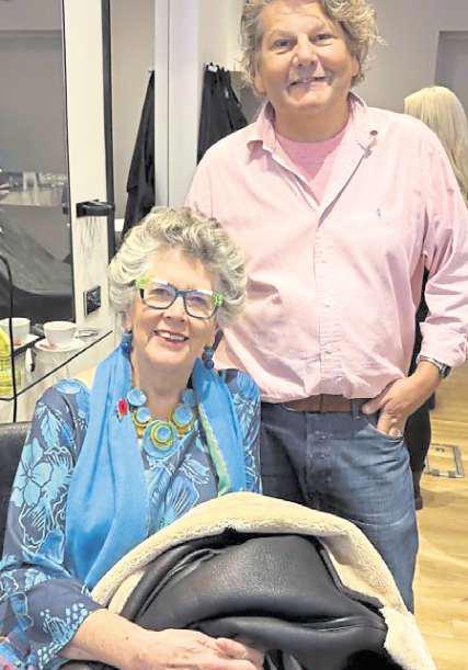 Surprise for city hairdresser as Prue Leith pops into salon