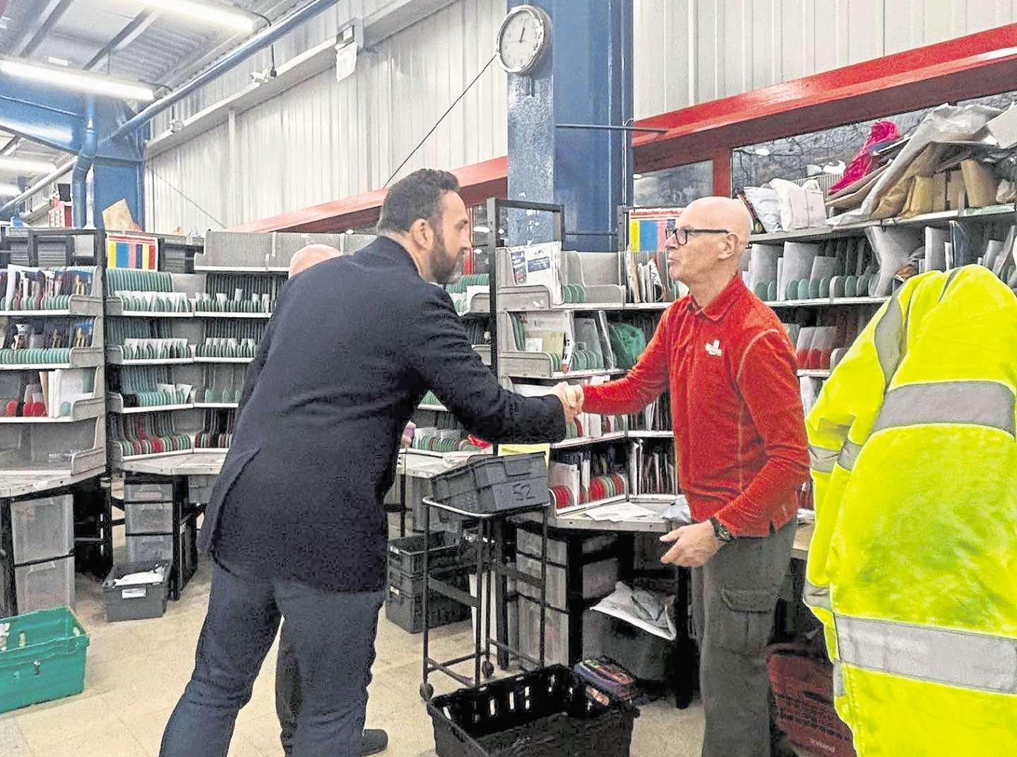 MP visits Livingston posties to thank them for delivering Christmas