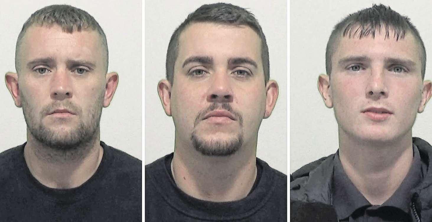 Three members of family jailed for joining in riot
