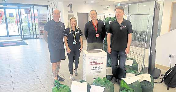 City answers the call for its community with sports clothes donations to Kit Out Sunderland