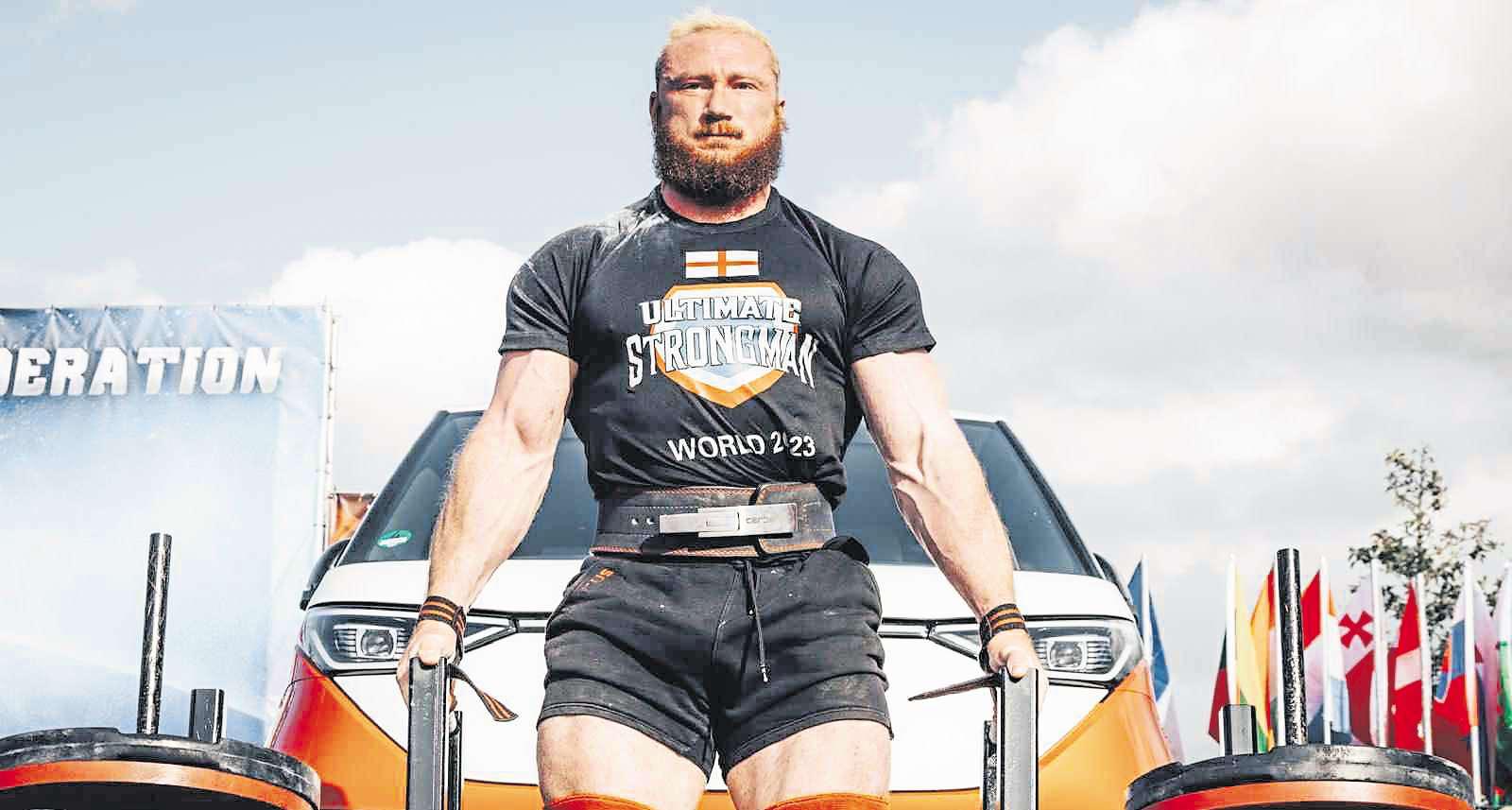 Tom is hoping to lift the Strongman title 'and bring it back to Sunderland'