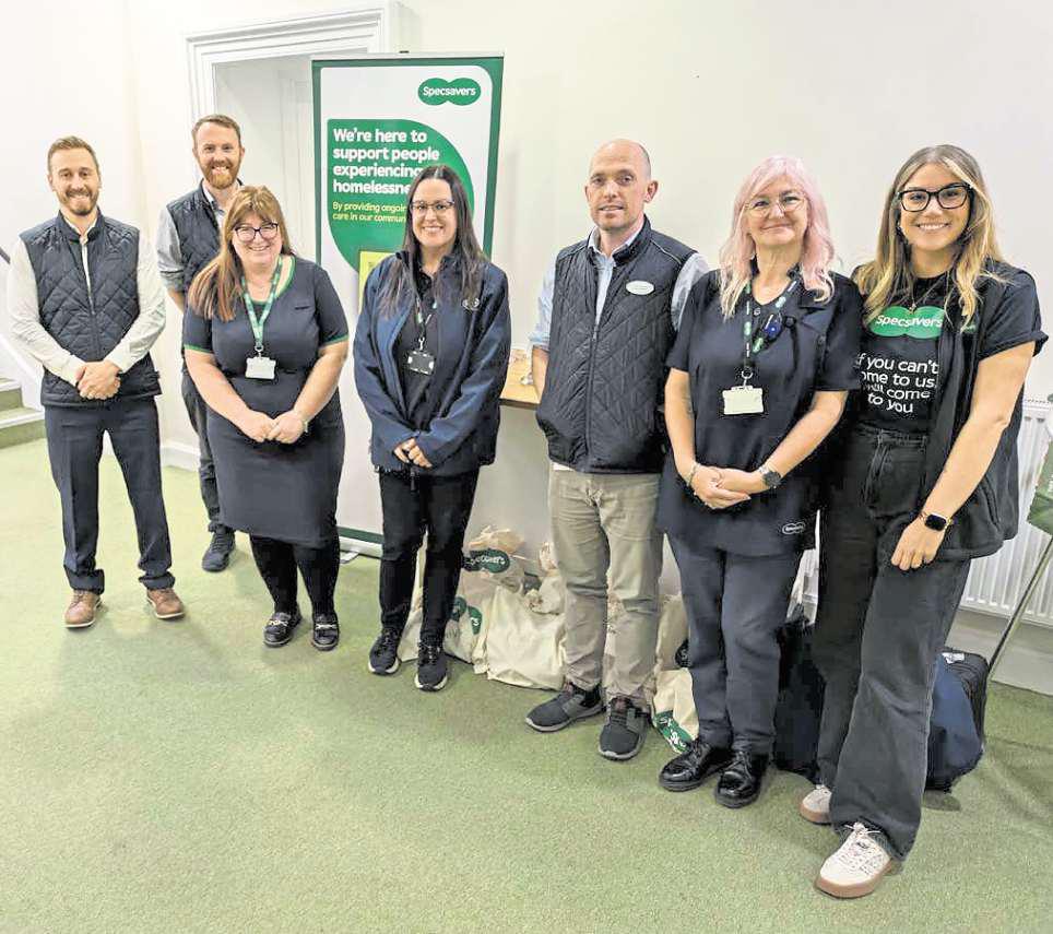 Specsavers free health clinic for homeless people