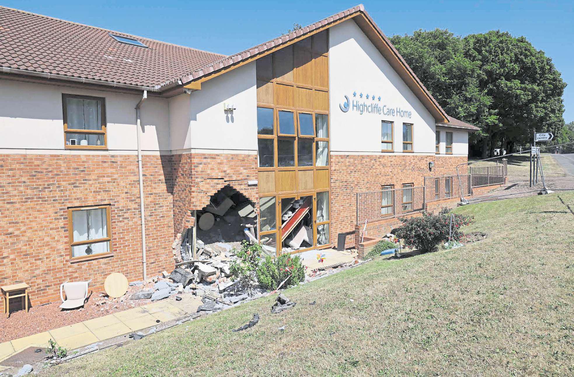 Carjackers who smashed into care home warned of lengthy jail terms