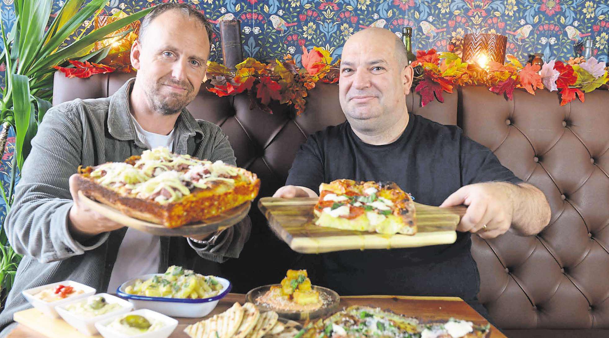 Yummy! Bar serves up pizza with a difference at town's oldest building