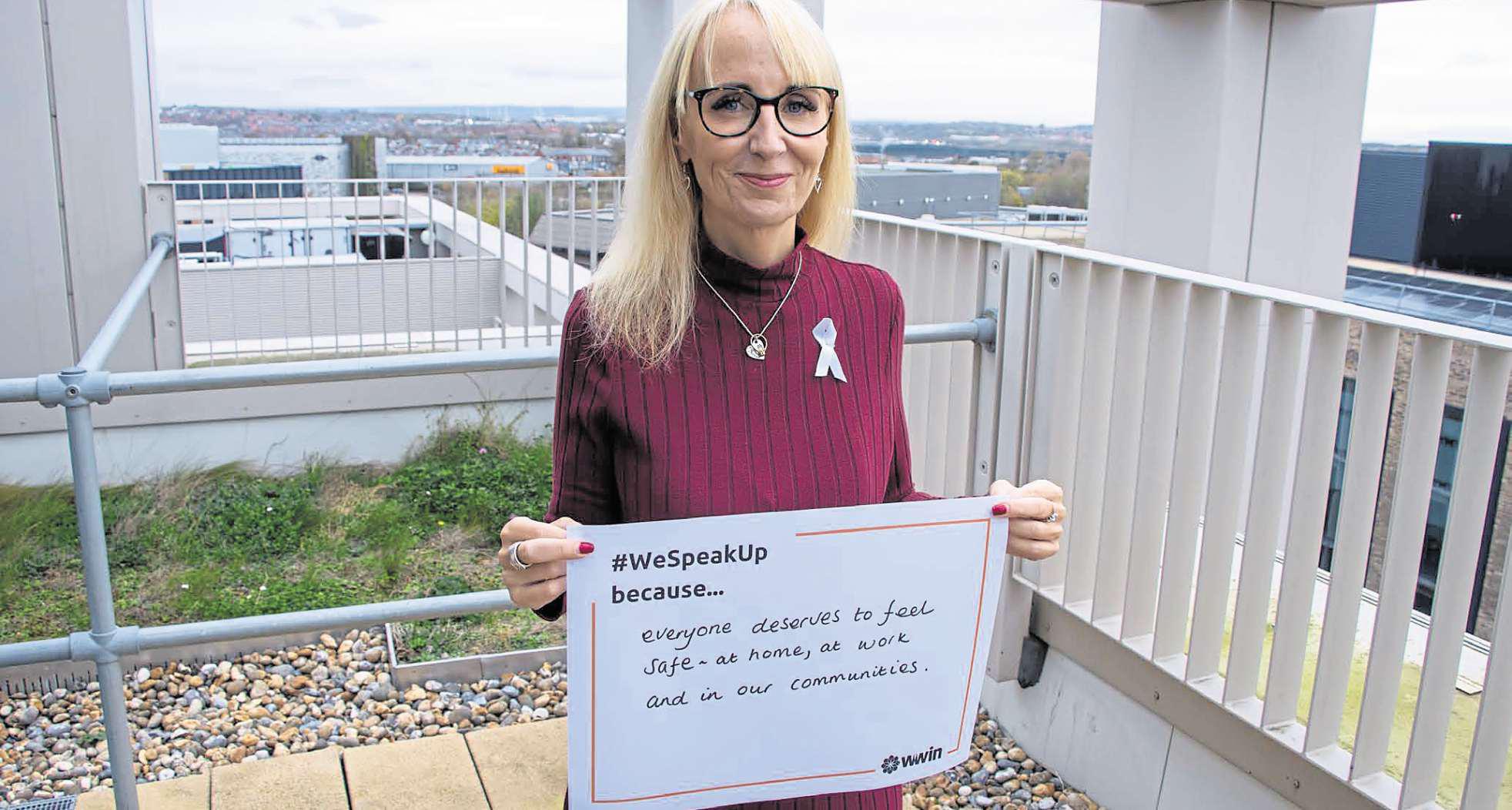 Landmarks go orange to help stop violence against women and girls