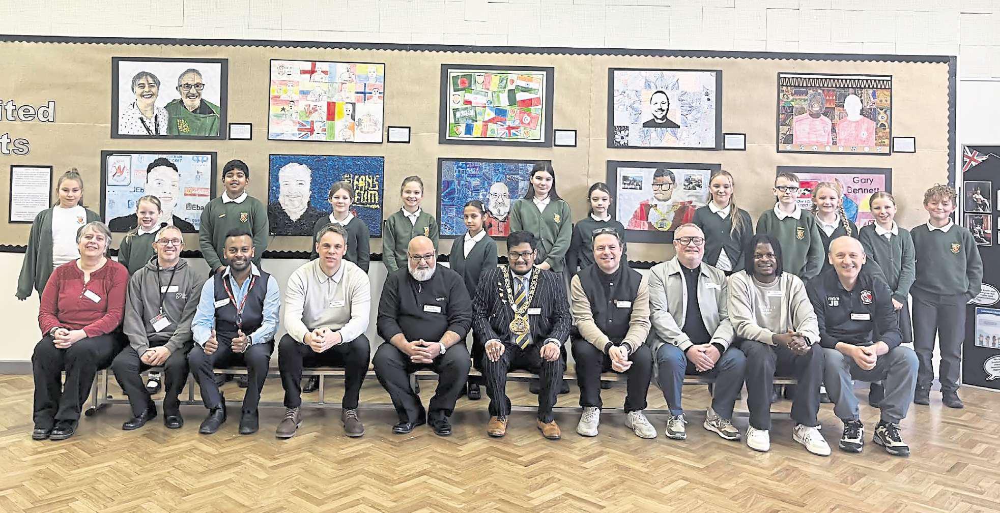 Pupils turn to art to celebrate those making a contribution to life in city