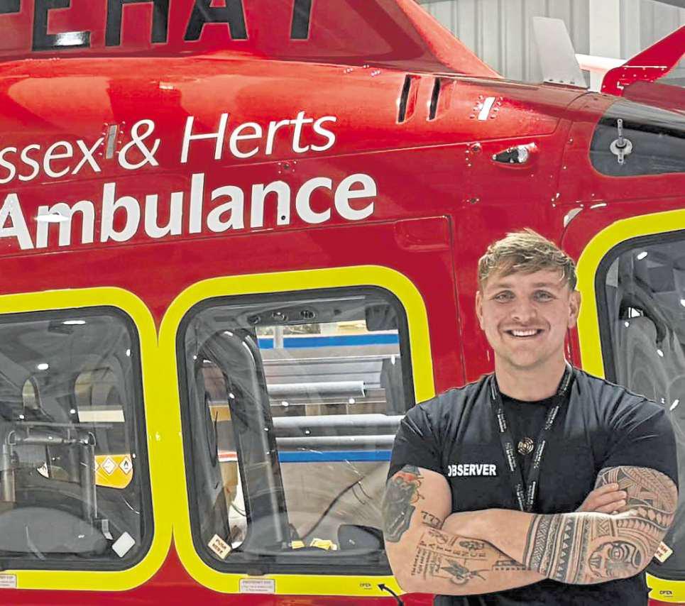 Student Aaron hits new heights in medic training