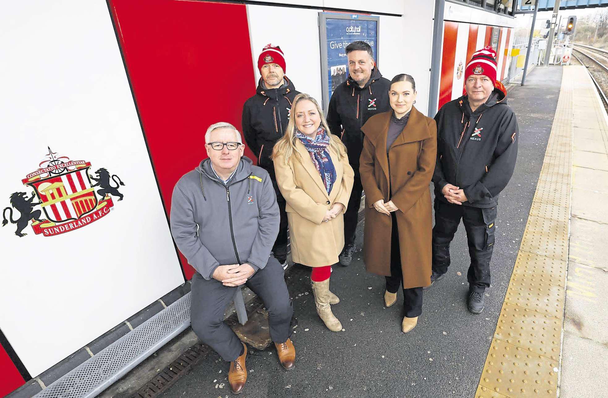 SoL Metro station shows its true colours in red and white