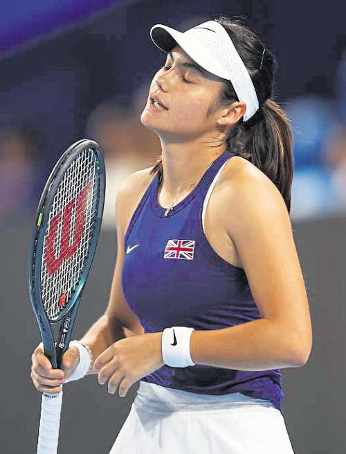 Raducanu is encouraged despite loss to Sakkari