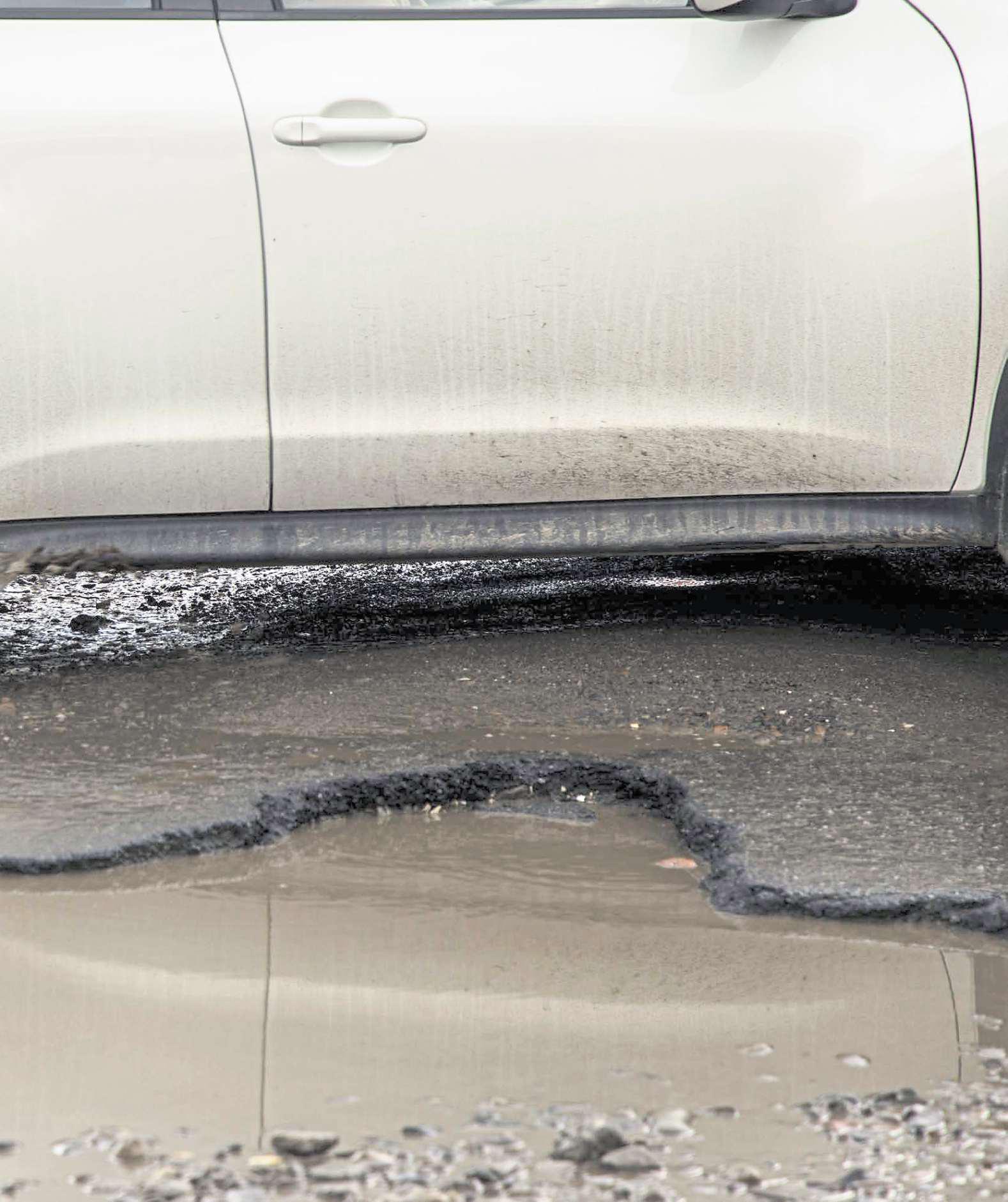 Heavy winter rainfall concealed potholes