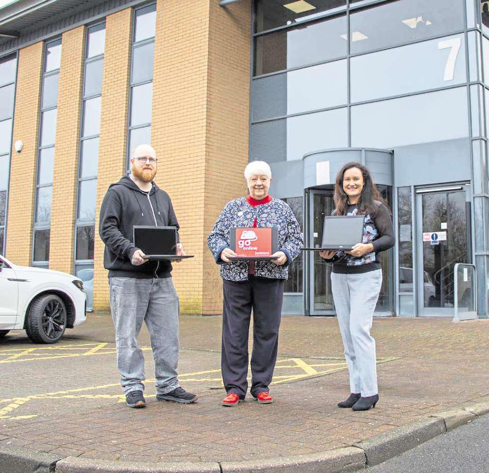 Laptops donation to tackle digital poverty
