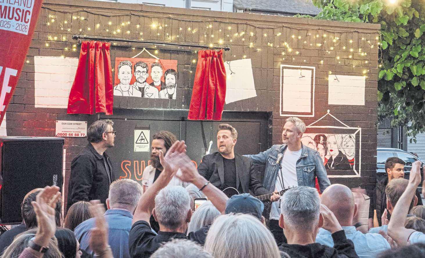Band joins wall of fame to mark part in city story