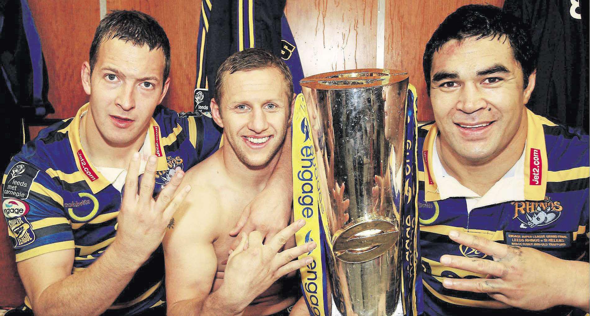 Legends McGuire and Leuluai are inducted into Rhinos' Hall of Fame