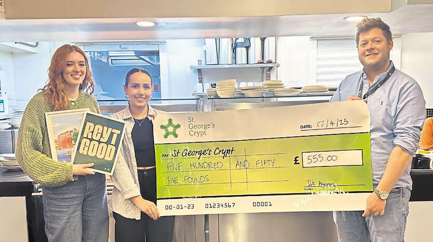 Leeds-based integrated marketing agency raises £555 for local charity