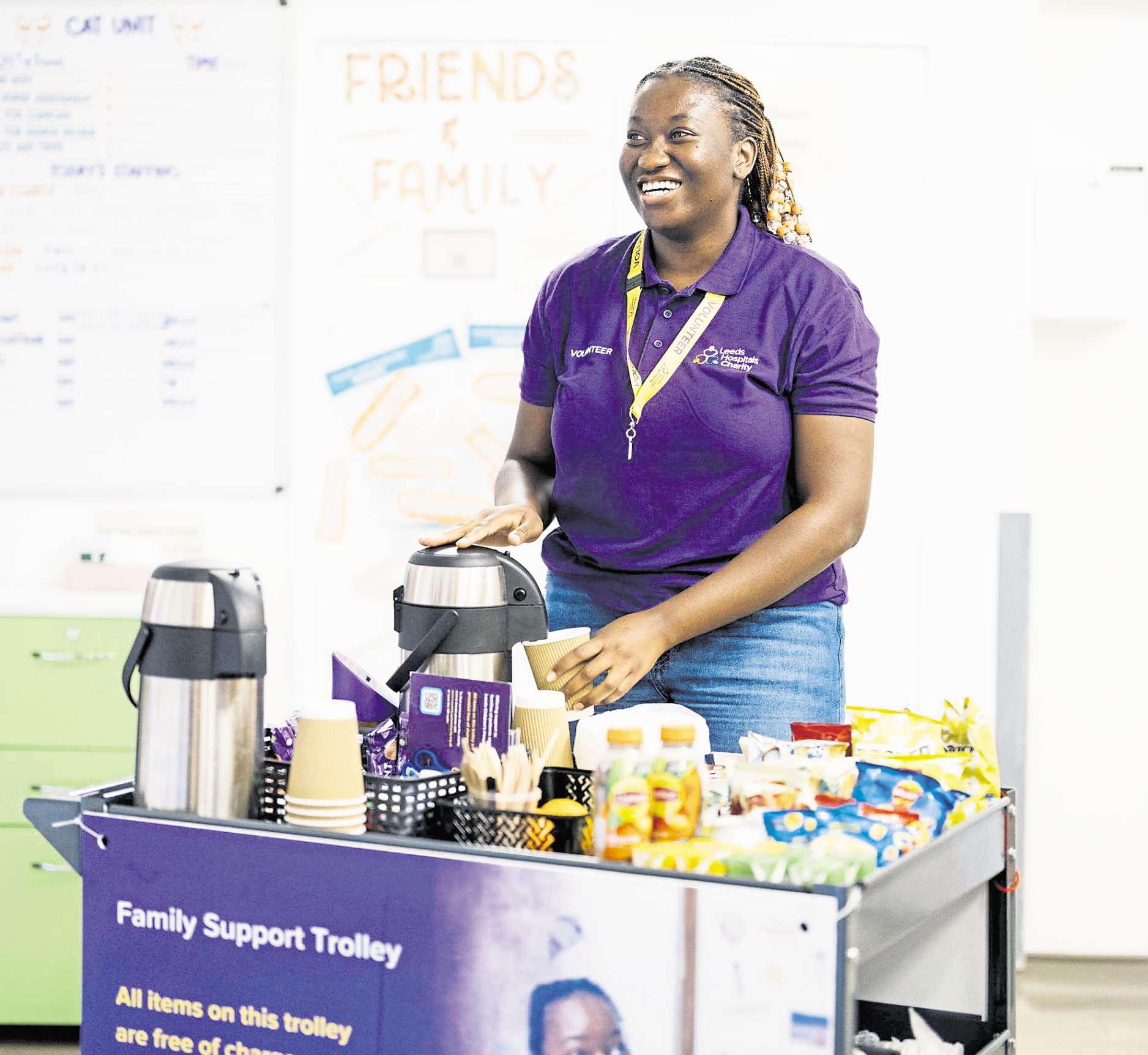 Volunteers who play a vital role supporting patients and parents