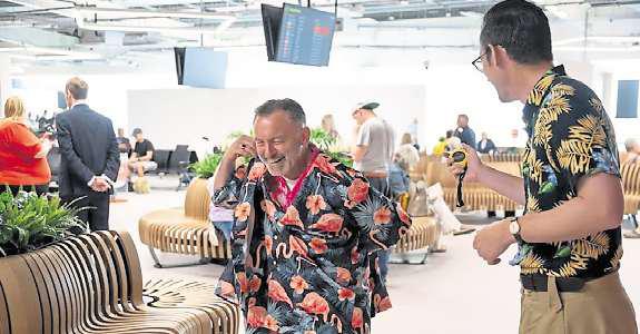Leeds Bradford airport marks official opening of new terminal with fun surprises and prize giveaways for passengers