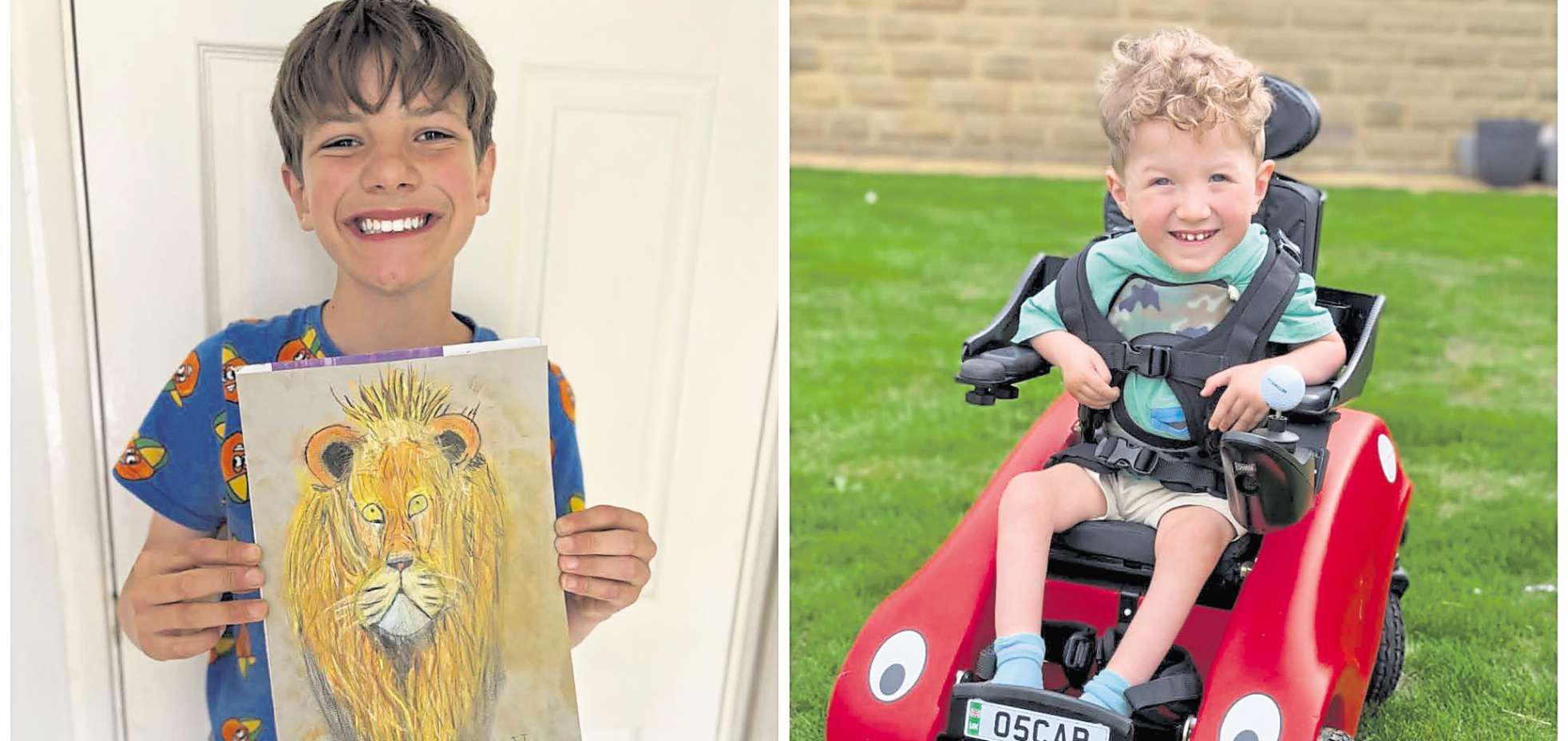 Teenager raises cash for 'Oscar the Brave' who is battling rare disorder