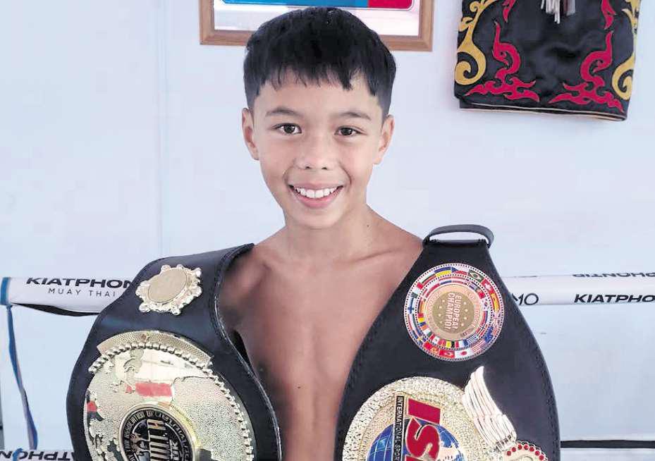 Leeds thai boxer Theo claims world title at tender age of 12