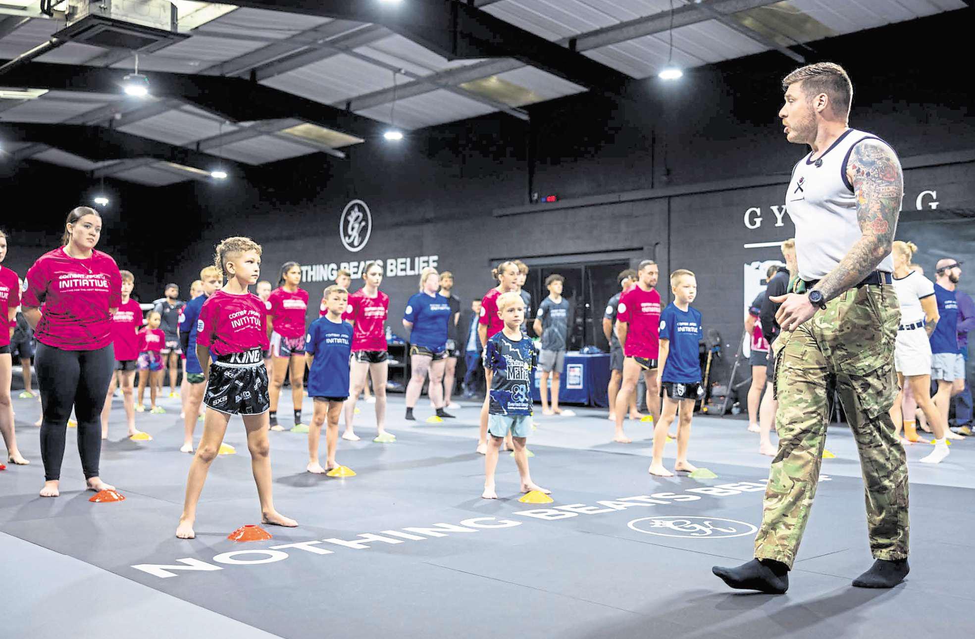 Armed Forces team put youngsters through their paces at Bramley gym