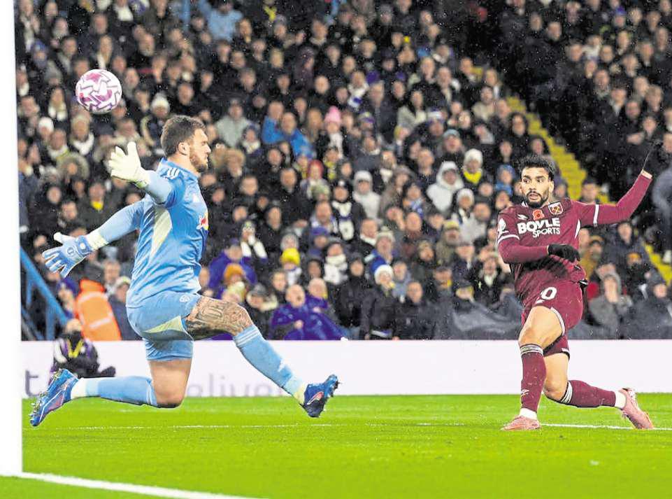 Job done by Leeds... but The Hammers refuse to roll over