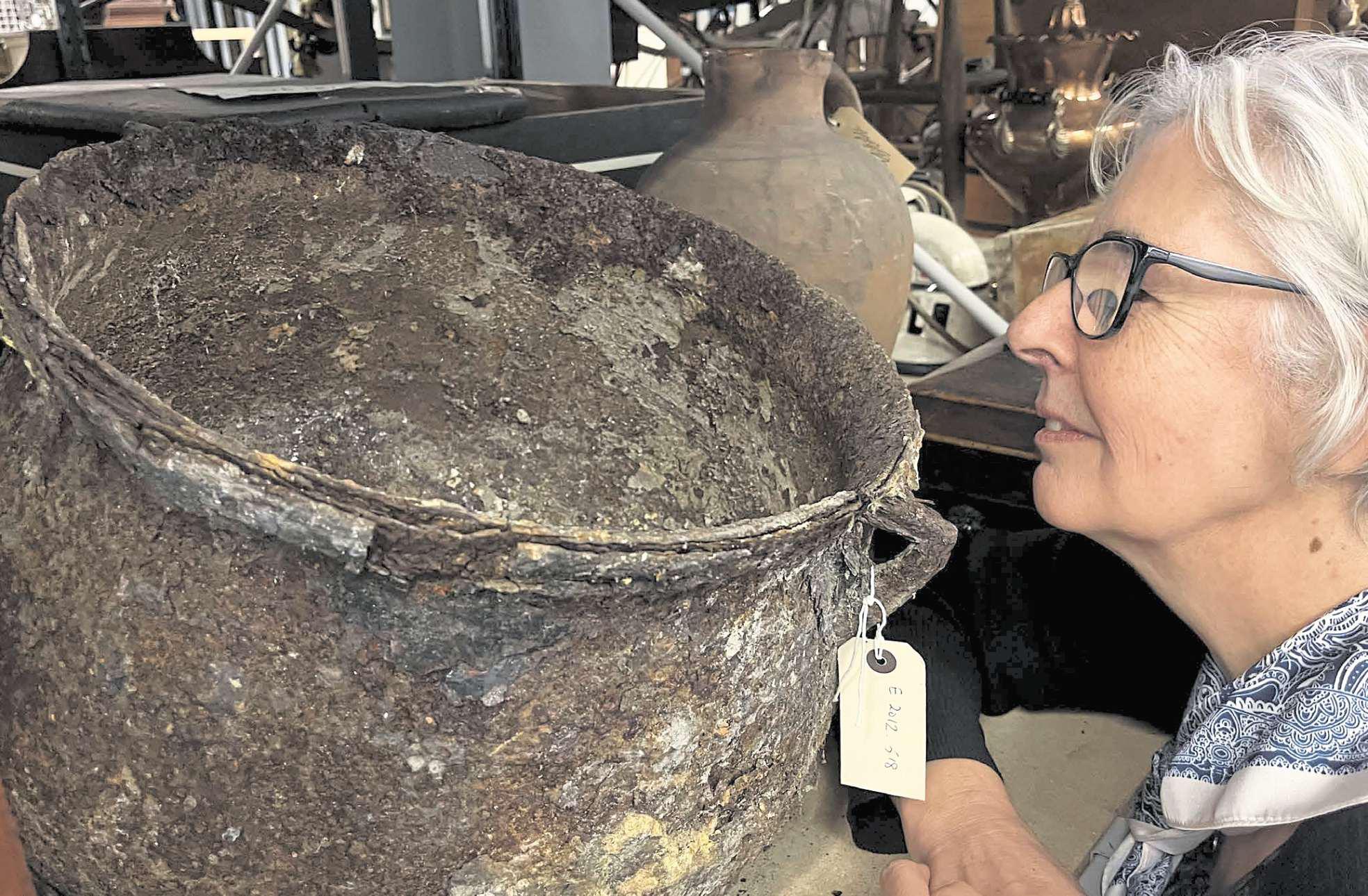 'Dripping sound' led workers to uncover creepy cauldron in cellar