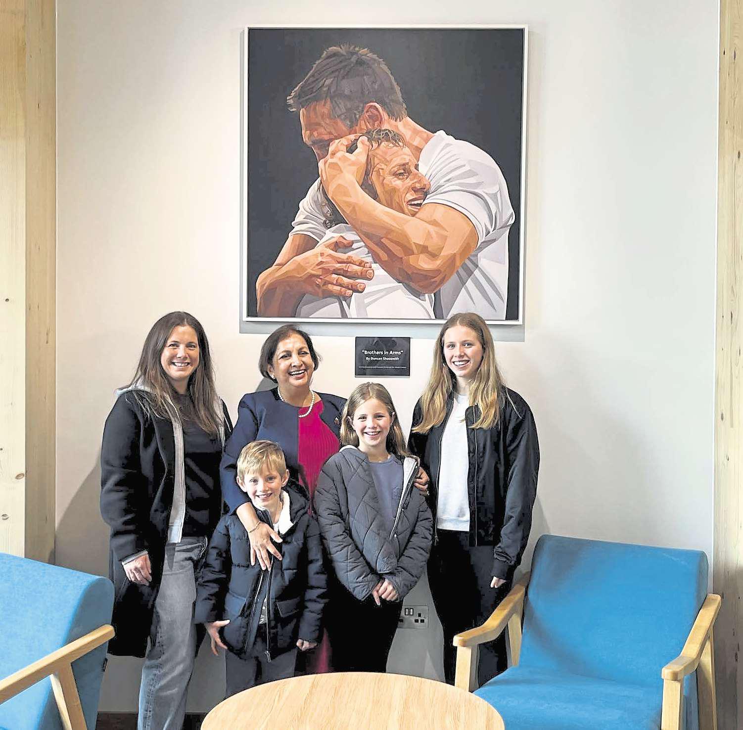 An iconic tribute to power of friendship takes pride of place