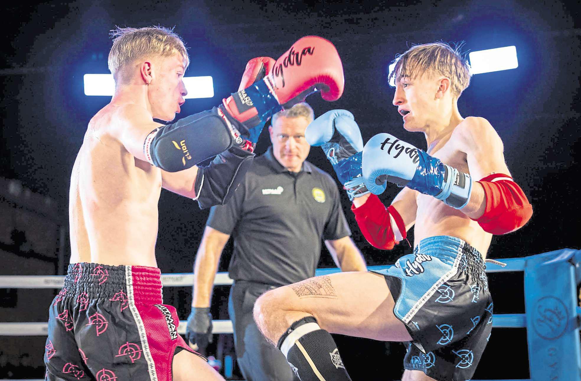 Bad Company fighter Hasson claims debut victory at Leeds Hitman 2025