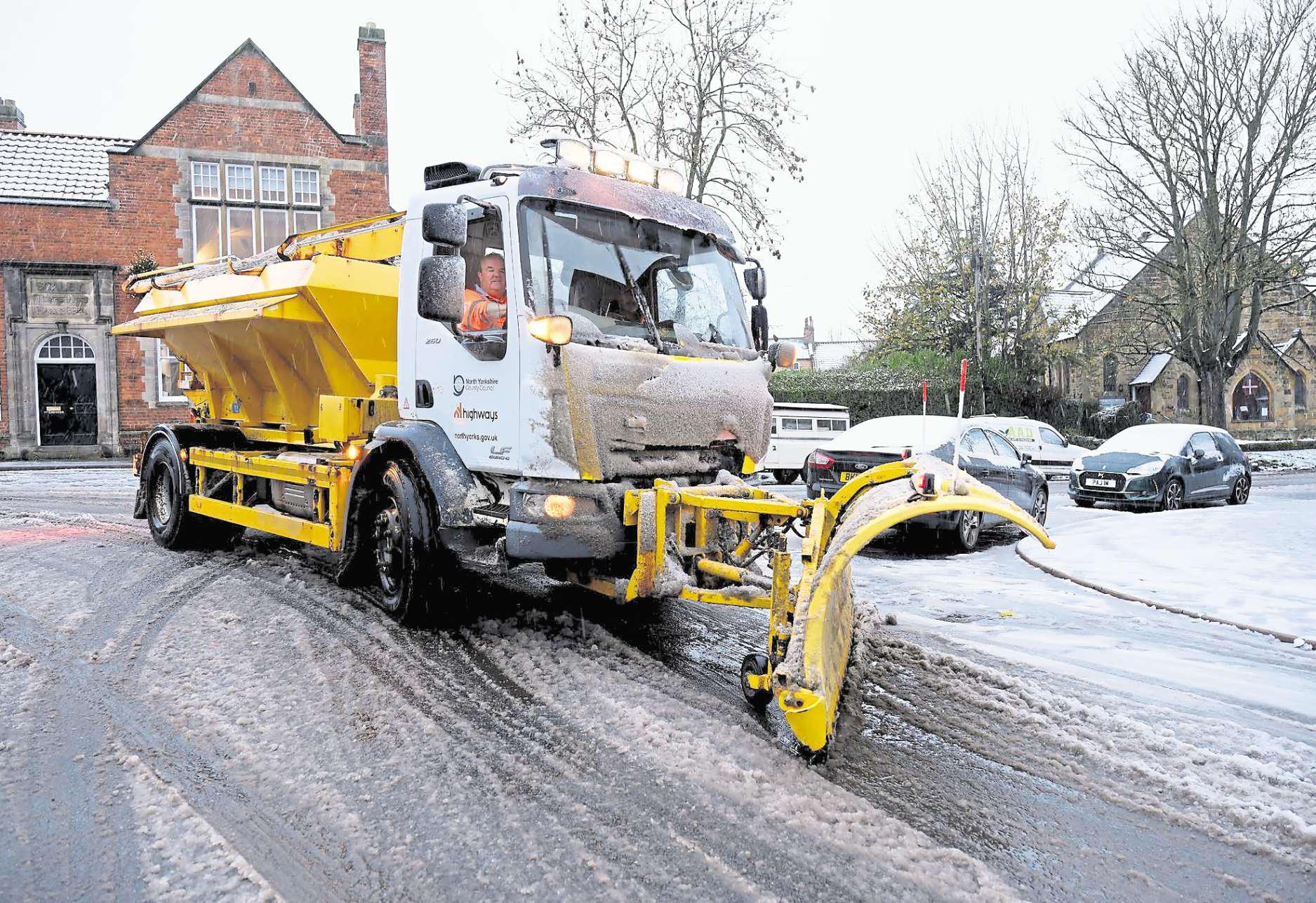 A white hell out there - there's at least half a centimetre of slush