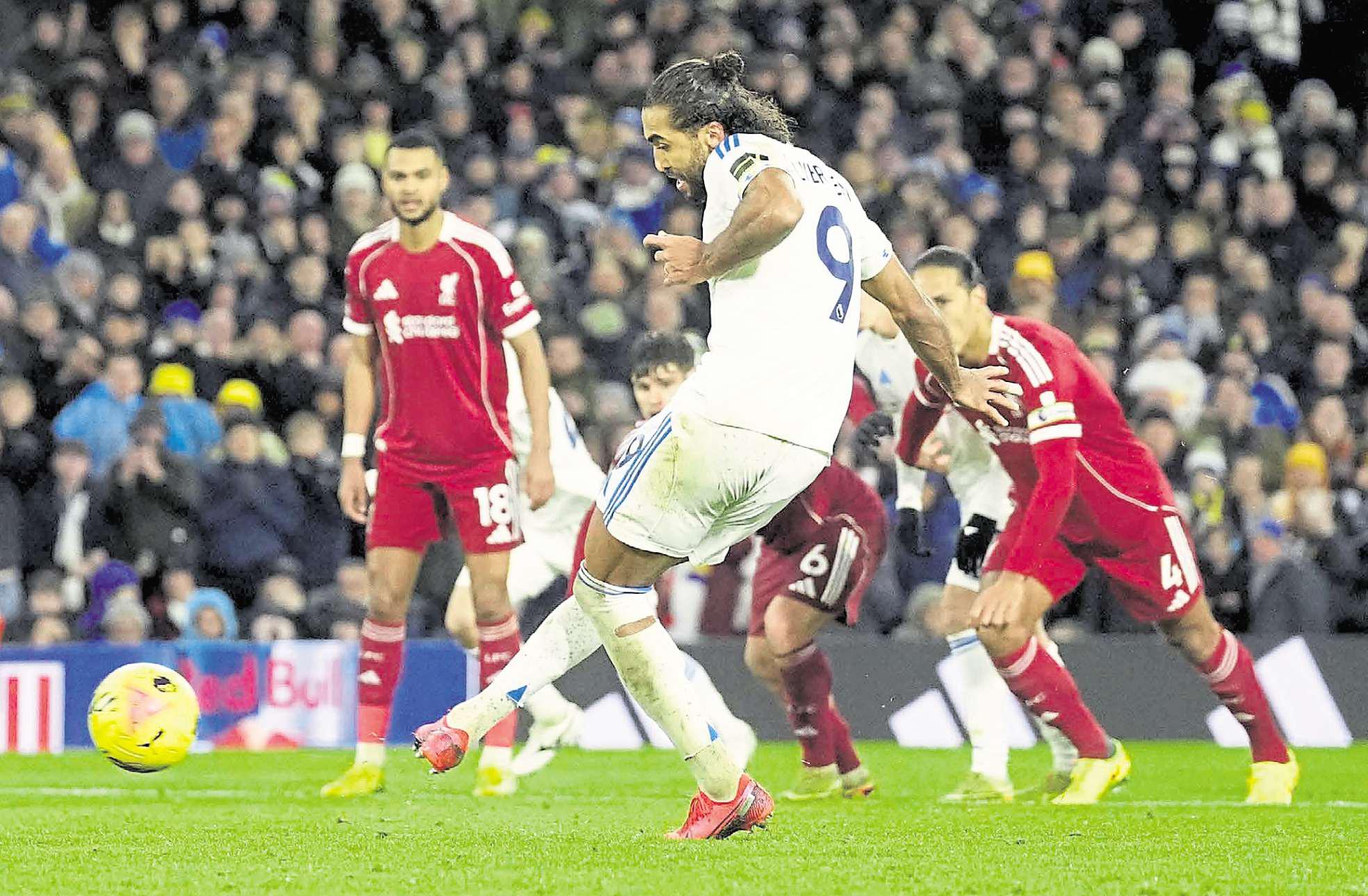 Confident Calvert-Lewin happy to pick up penalty duties against Reds