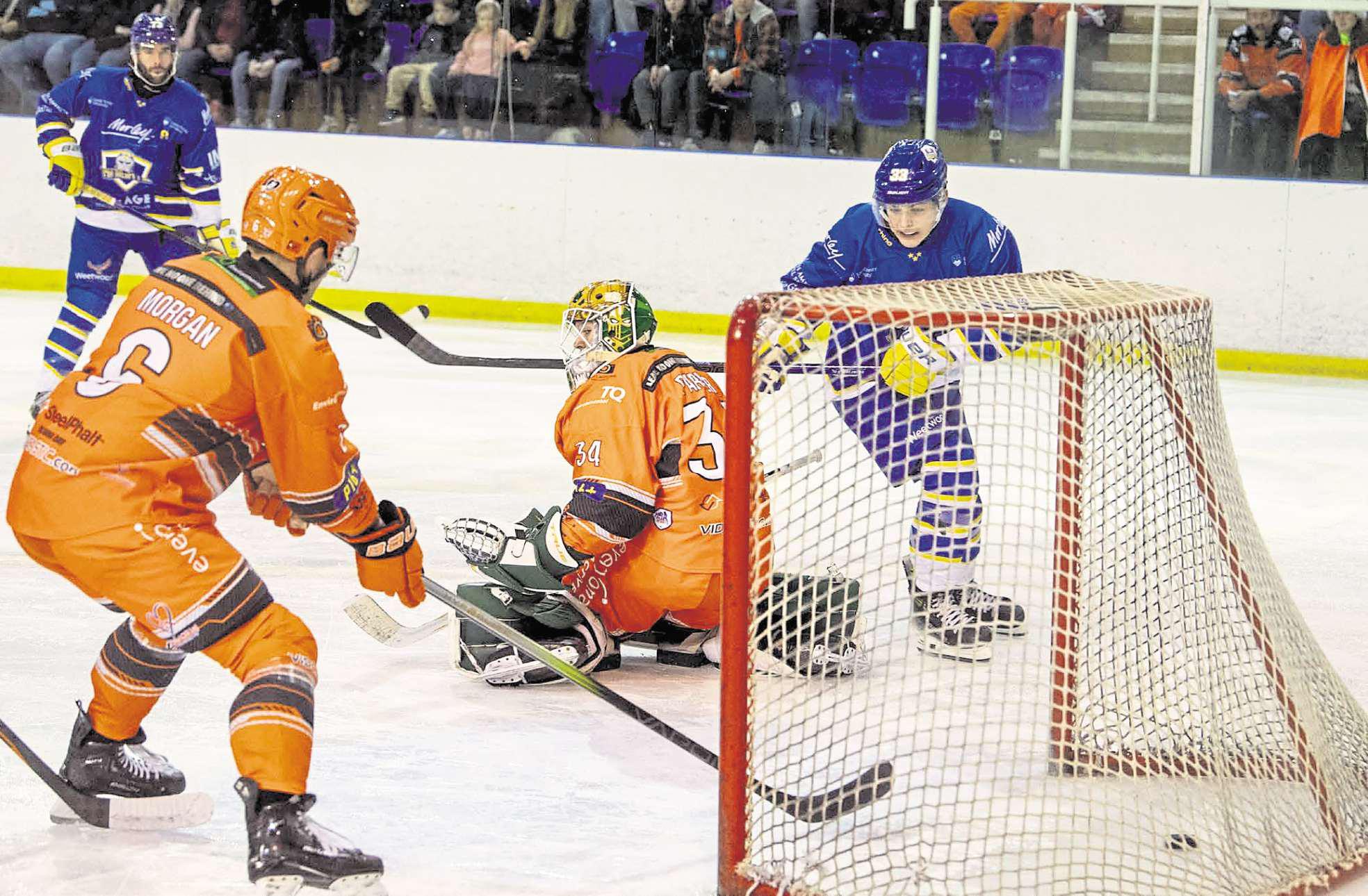 Bissonnette's derby double ensures Knights remain part of title picture