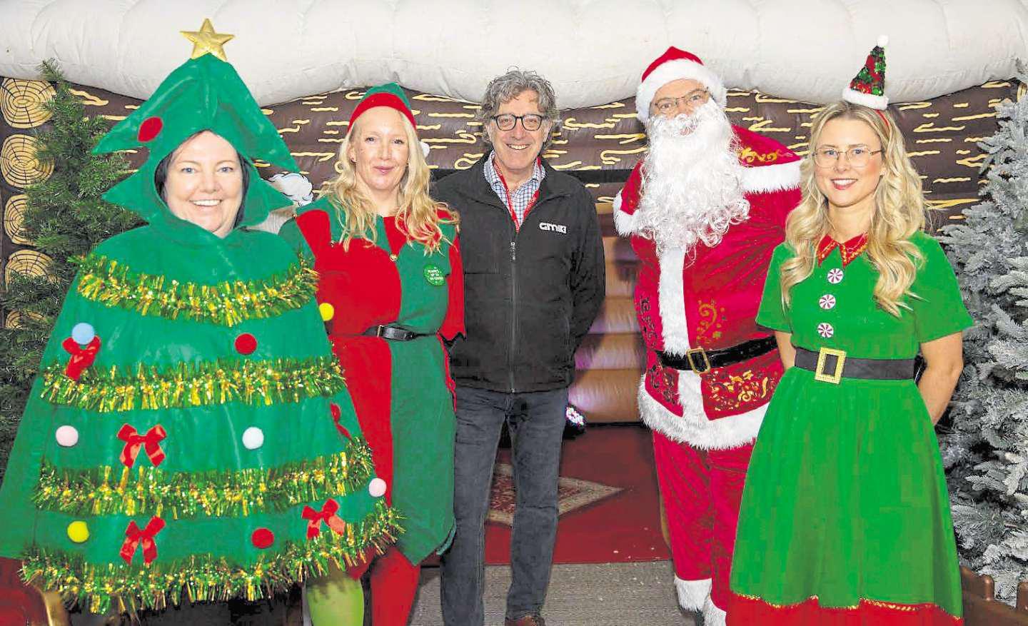 Regional construction firms bring the Christmas spirit to Leeds College of Building