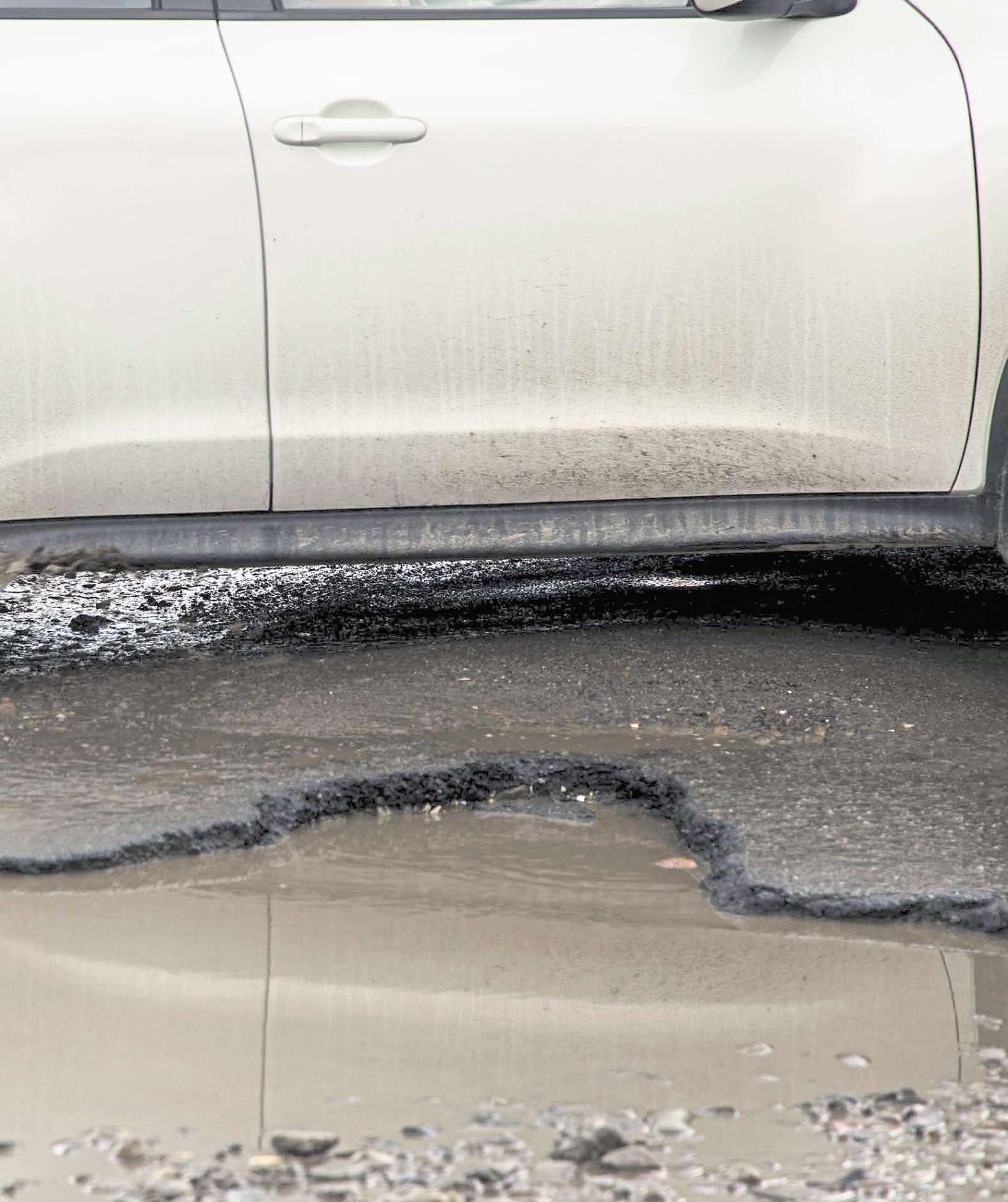 Heavy winter rainfall concealed potholes