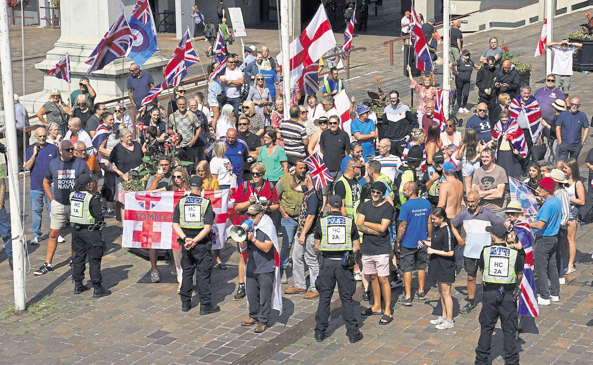 Taxpayers foot £100k bill to police asylum protests in just one month