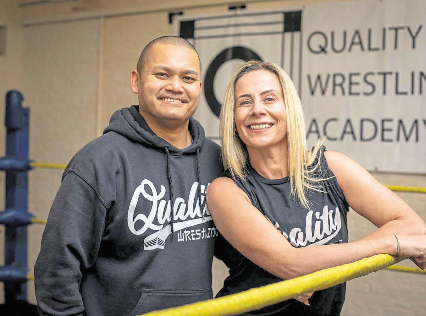 Get to grips with your Valentine in wrestling ring