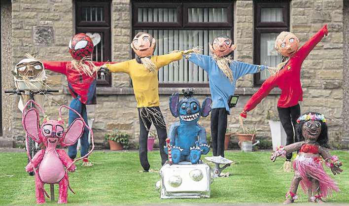 Circus theme for village's celebration of scarecrows