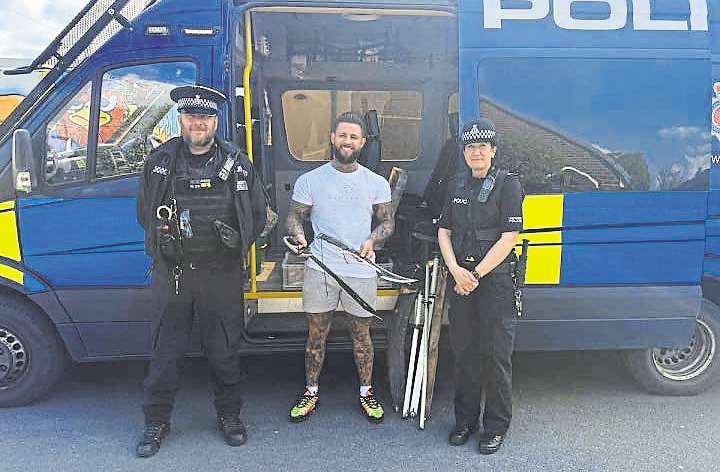 Knives to be transformed into powerful piece of artwork