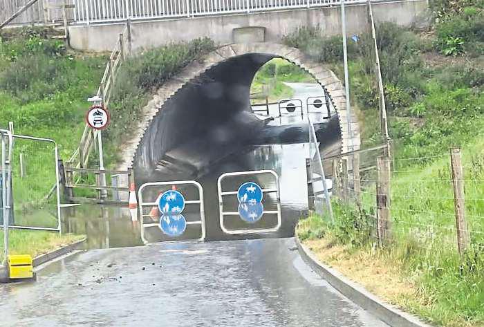 Underpass floods yet again despite claim it was fixed