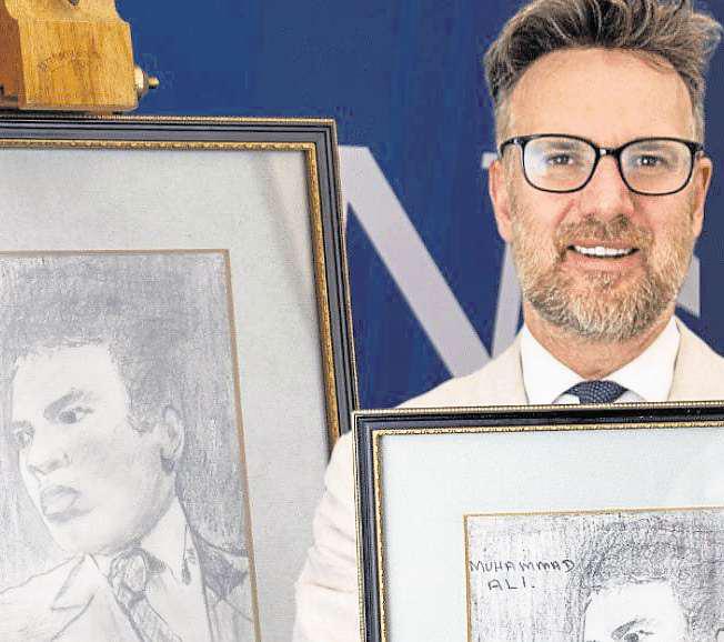 Eric's knockout sketch of Ali to go under hammer